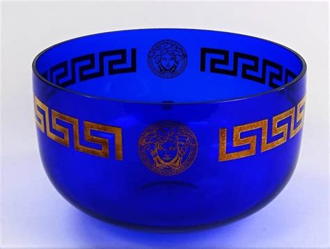 vintage versace glass bowl